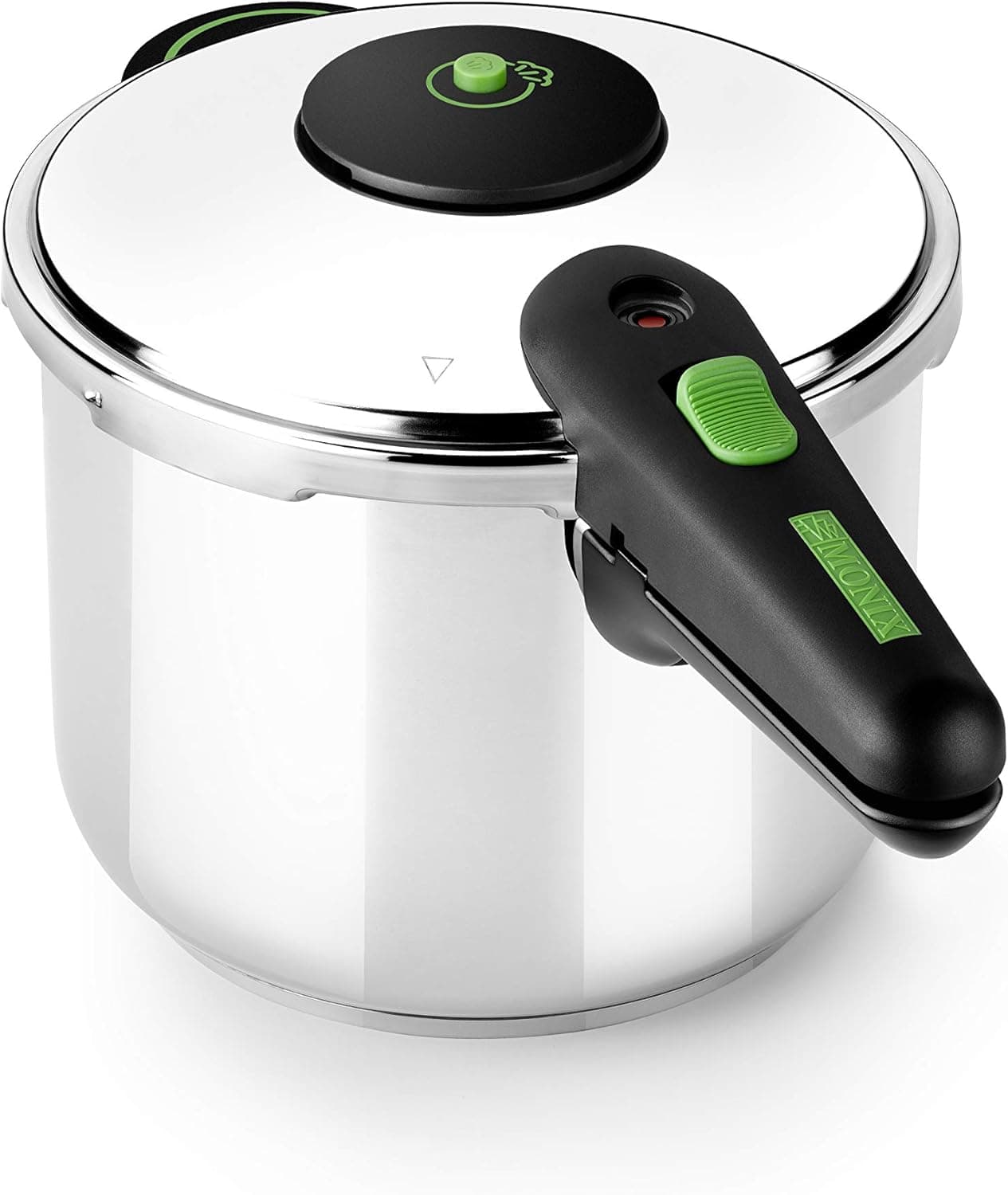 MONIX Presto panela de pressão, 7 litros, aço inoxidável 18/10, adequado para todos os tipos de cozinha incluída indução