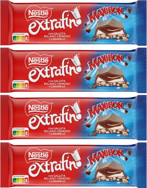 NESTLÉ EXTRAFINO Xtreme chocolate de leite Maxibon 235 g x 4