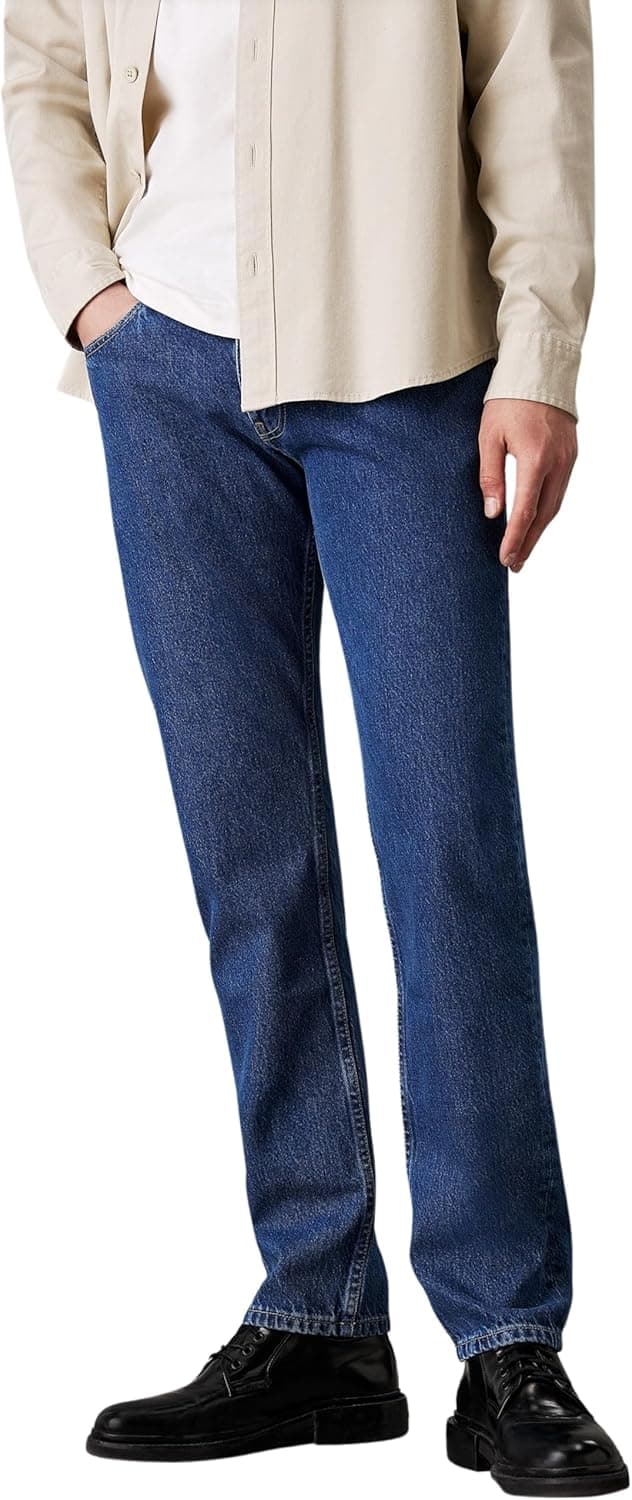 Calvin Klein Denim Recto Calças Ganga para Homem - J30J326012