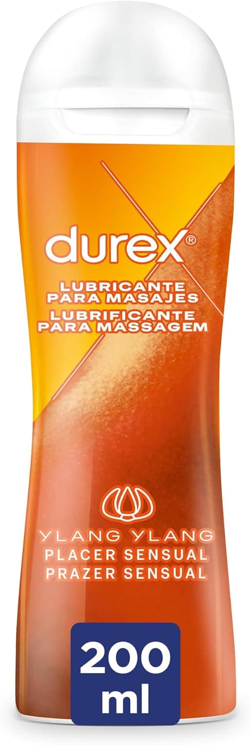 Durex Play Massage gel lubrificante 2 em 1, gel de massagem e lubrificante com Ylang Ylang 200 ml