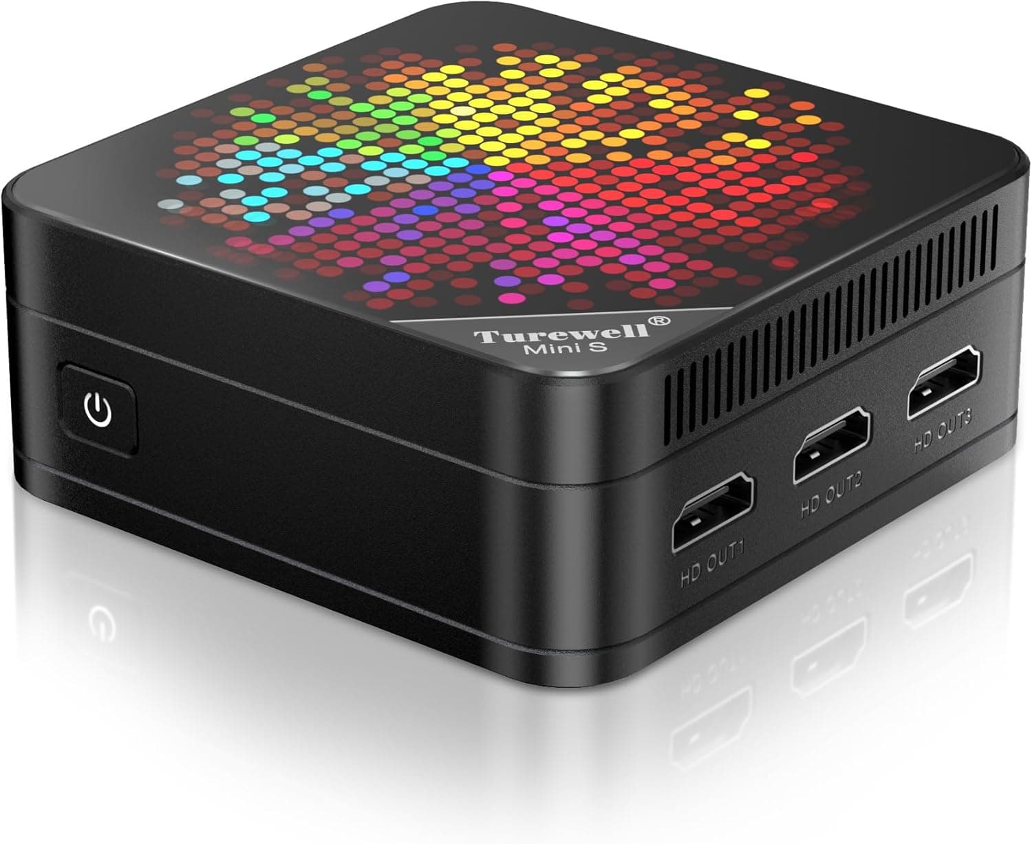 TUREWELL HSI N95 Mini PC, Mini PC PC com Alder Lake-N95 (fino a 3,4 GHz) 8G DDR5 RAM 256 GB SSD, WIFI5, 3 HD 2.1/BT 5.0/1000M Standard RJ-45
