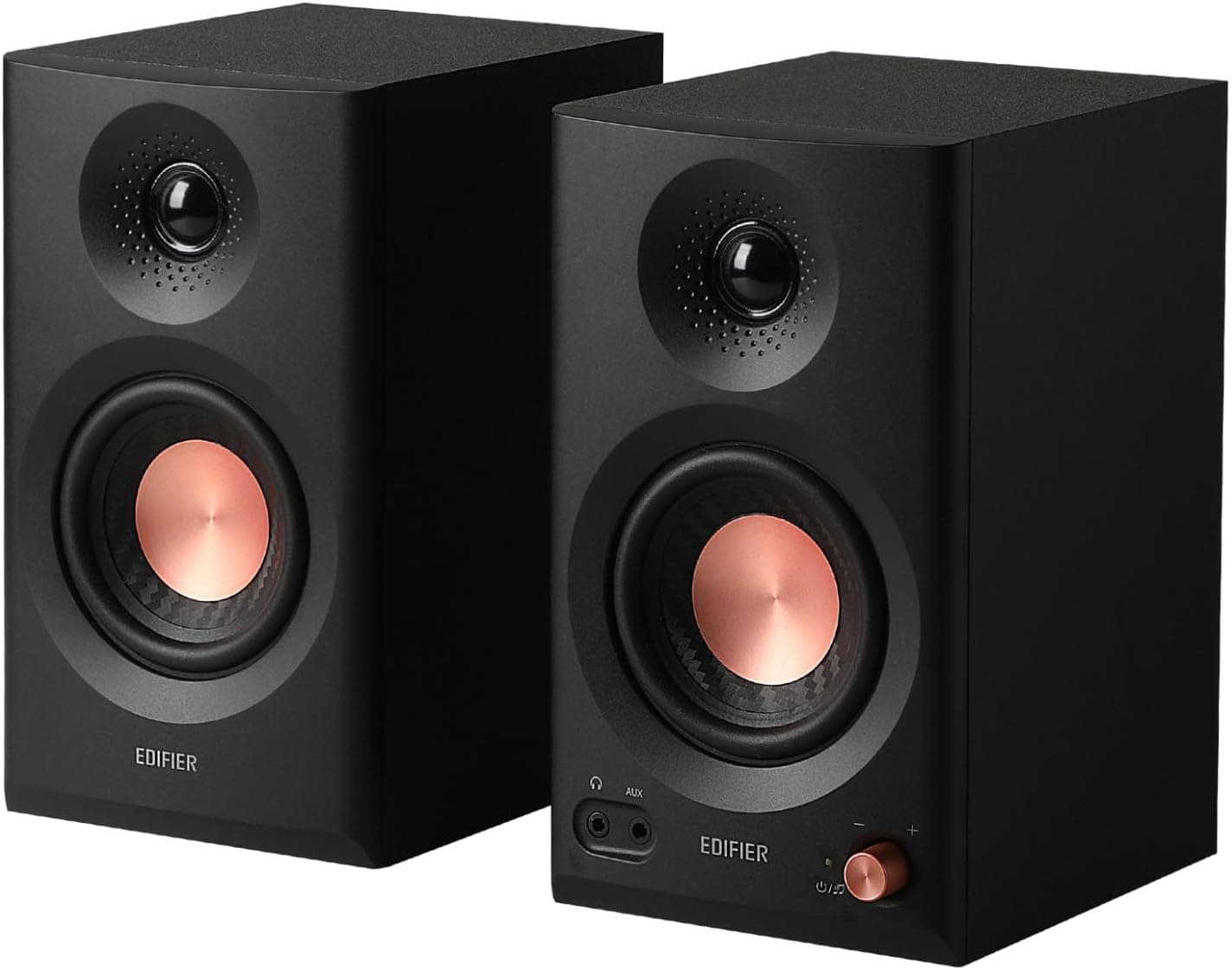 Edifier MR3 | Colunas de estúdio ativas com Bluetooth e entrada TRS RCA AUX para gravação e multimédia