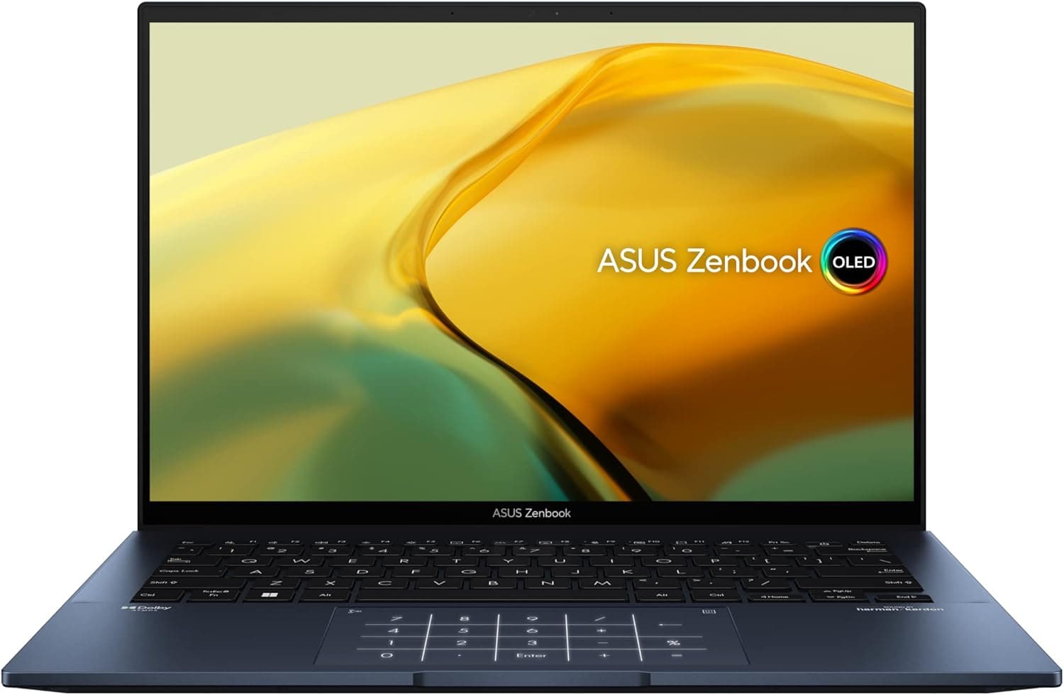 ASUS ZenBook 14 OLED OLED UX3405MA-PZ080W Computador portátil de 14", WQXGA+ 120Hz (Intel Core Ultra 7 155H, 16 GB RAM, 512 GB SSD, ARC Graphics, Windows 11 Home), A. Ponder azul - Teclado QWERTY