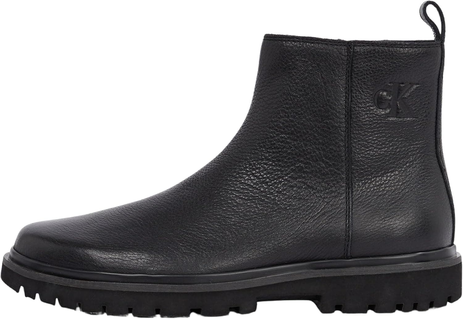Calvin Klein Eva Mid Chelsea Zip Boot Tumbled Ym0ym01173, botas para homem