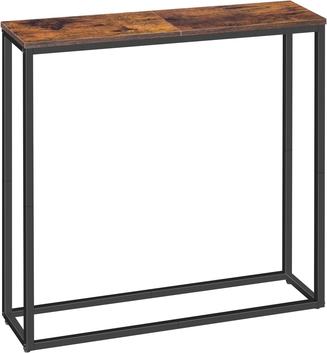 HOOBRO EBF76XG01 | Mesa consola de entrada em vintage castanho e preto com 75 cm