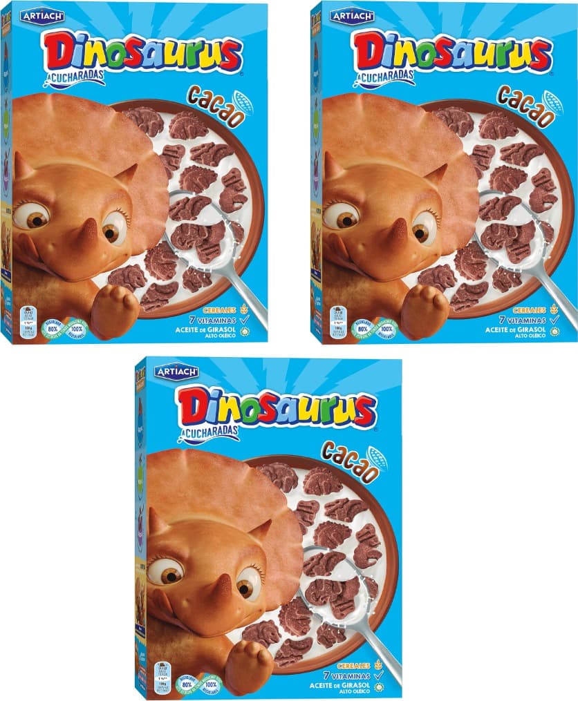 Artiach Dinosaurus | Bolachas de cacau para crianças 320 g x 3
