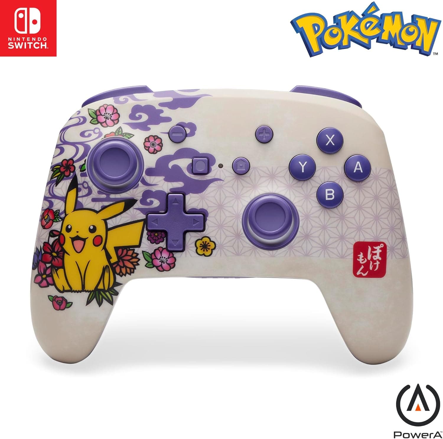Power A Pikachu Blossom | Comando sem fios para Nintendo Switch com design Pokémon