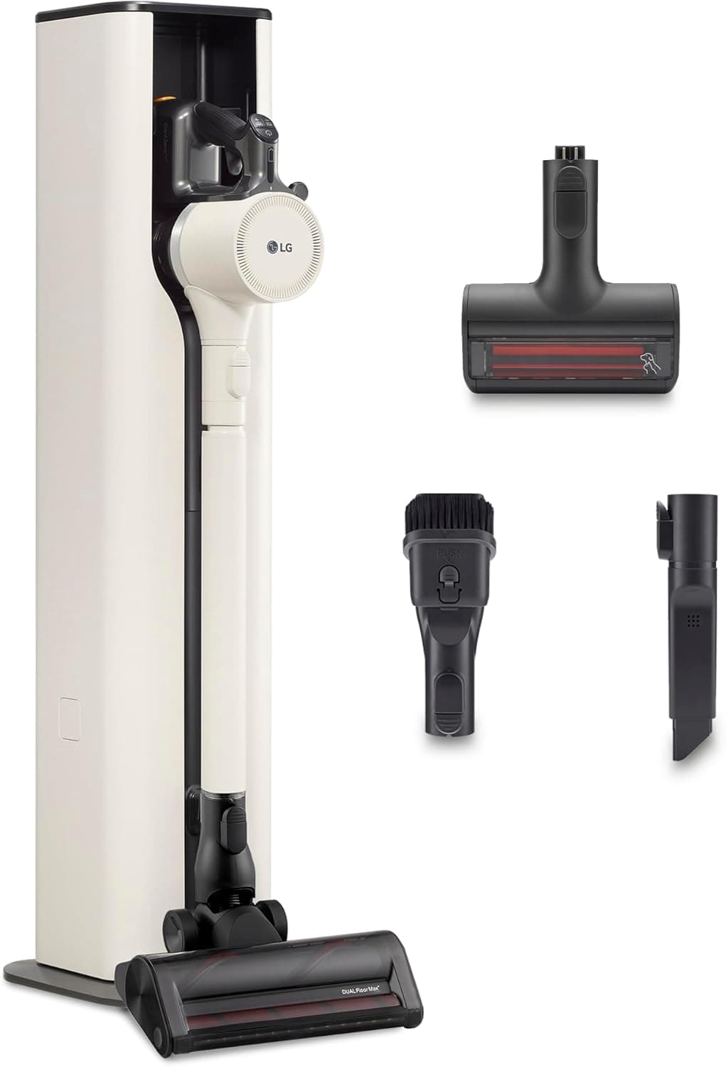 LG A9T PRIME1C Kompressor | Aspirador vertical sem fios com sistema de auto-esvaziamento, compressão de pó e potência de 260 W