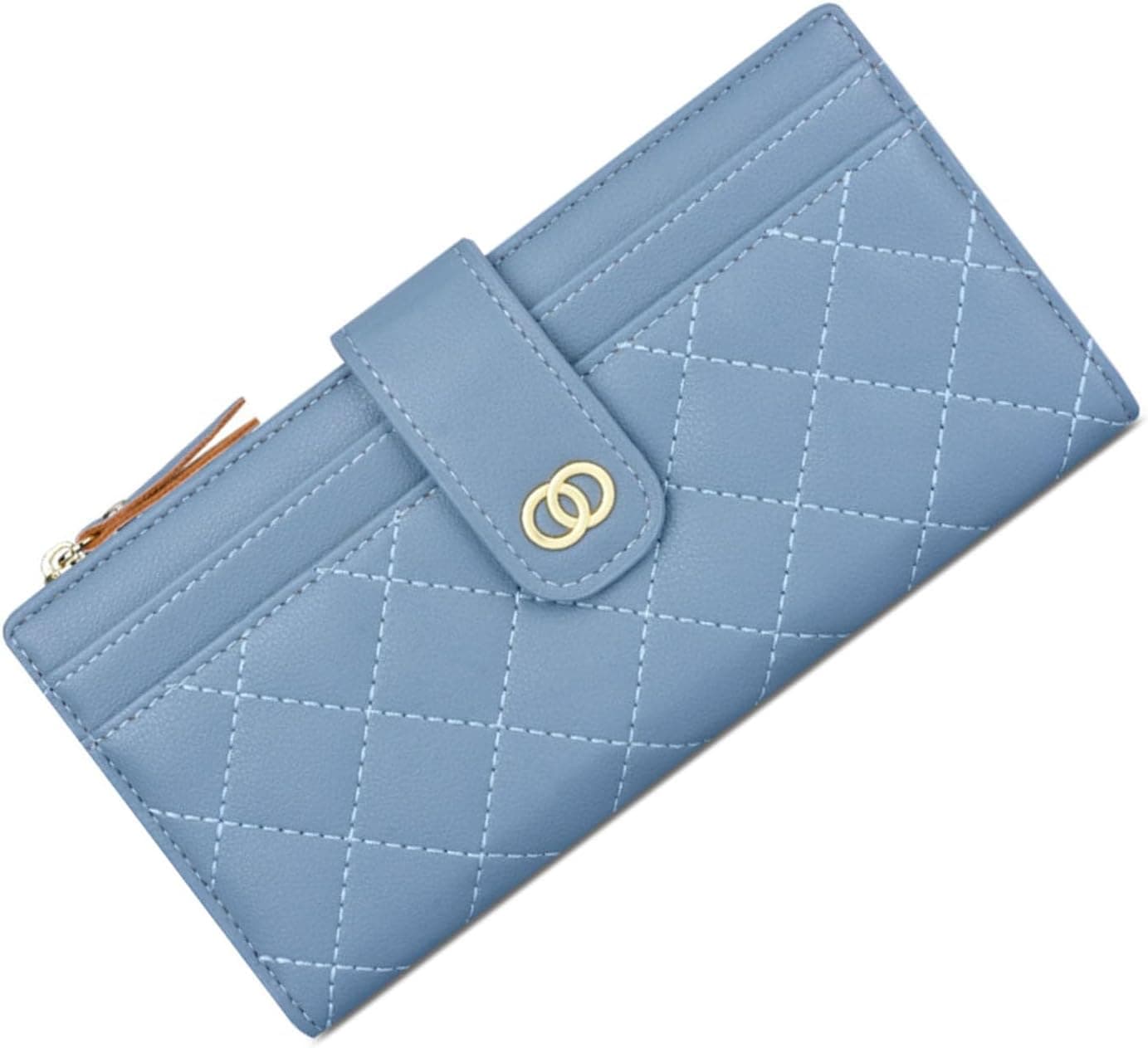 SUNAVY Porta-moedas para mulher grande com 15 compartimentos para cartões, 19.2 x 1.6 x 9.9 cm