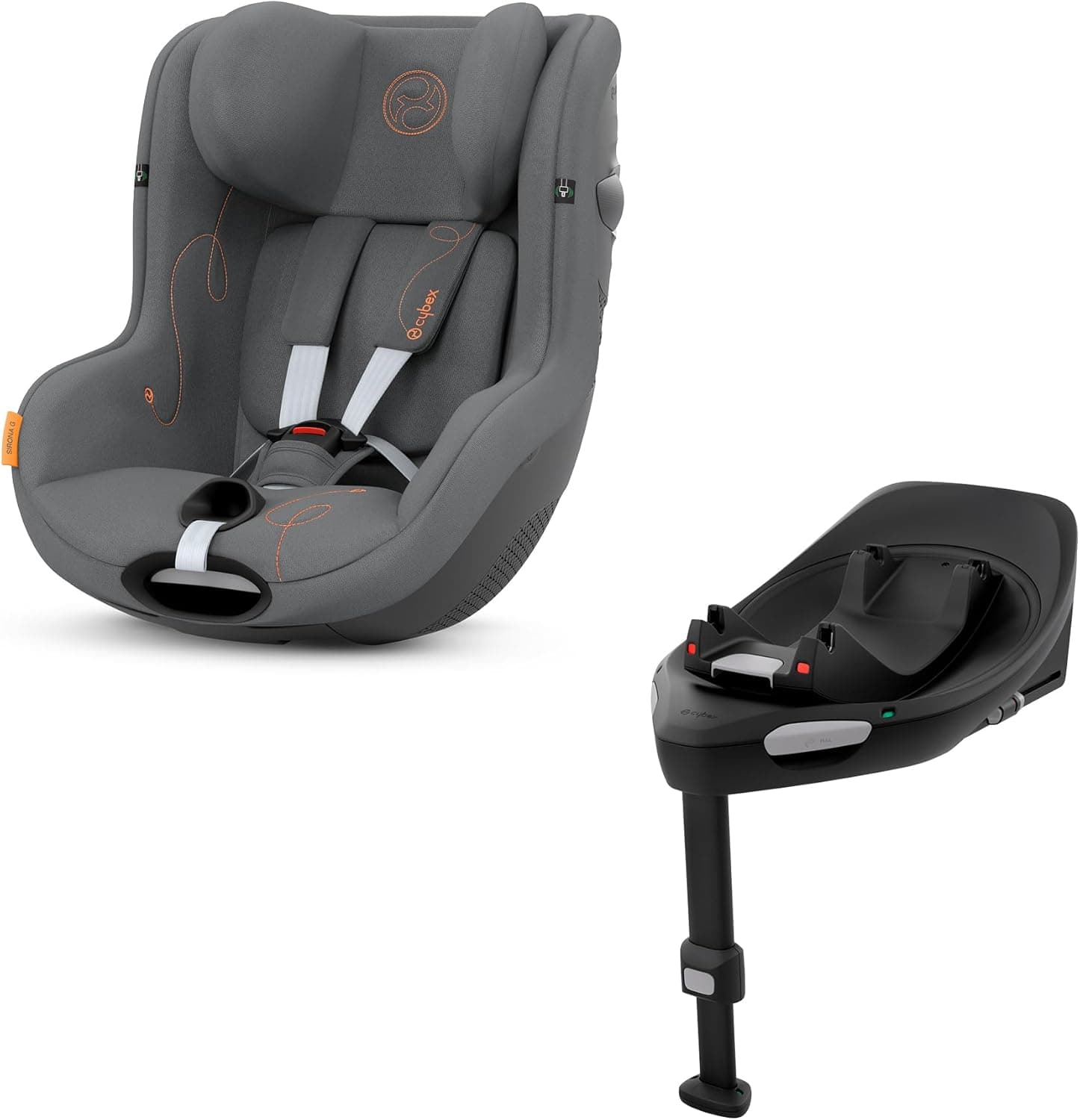 Cybex Sirona G i-Size incluído Cybex base ISOFIX, base G, lava cinzento conforto