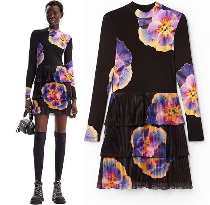 Desigual Vestido de manga comprida para mulher