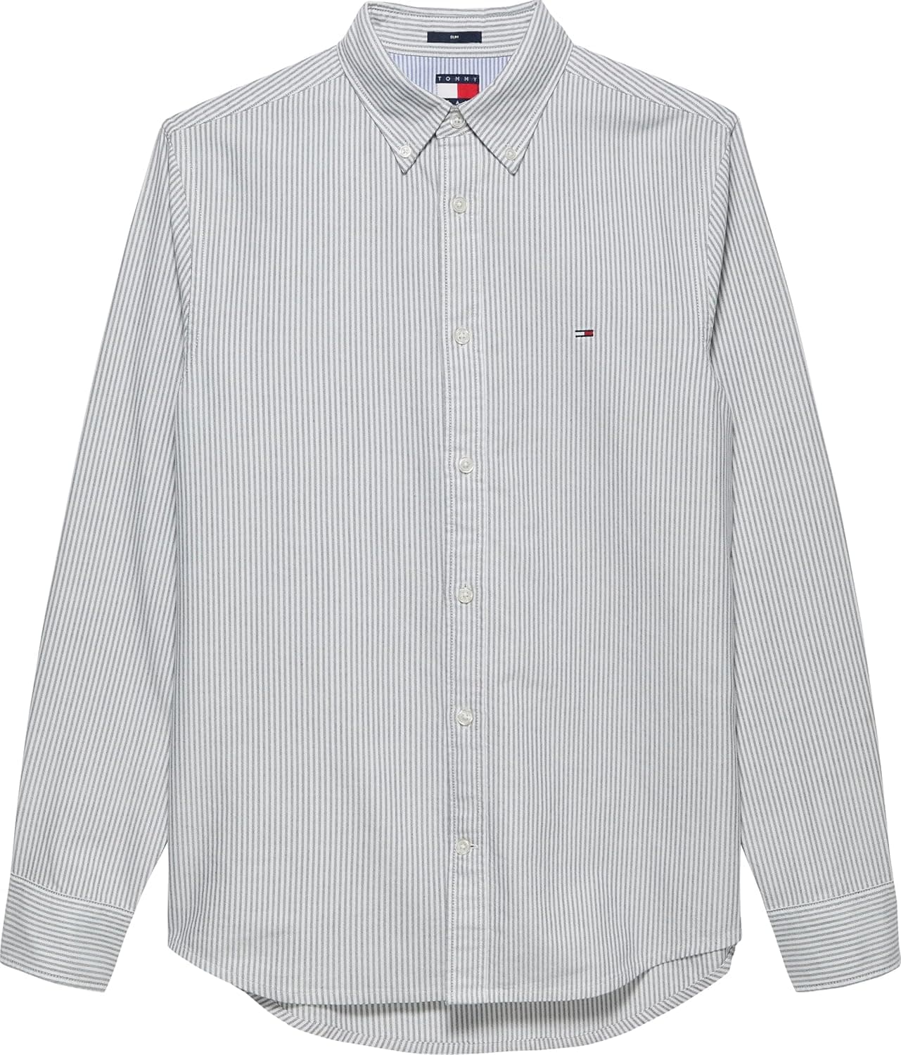 Tommy Jeans Stripe Oxford | Camisa slim fit para homem em azul