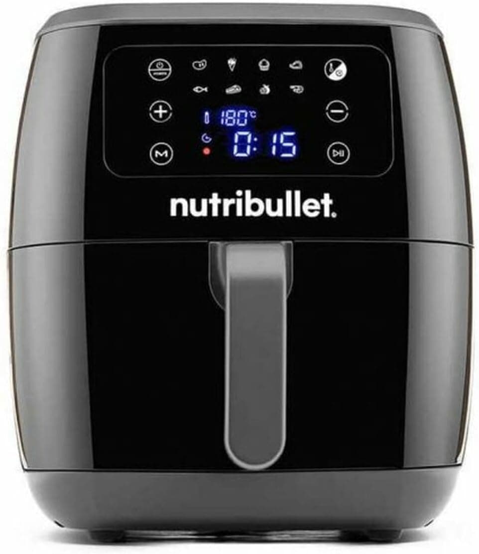 Nutribullet Frigideira sem óleo Air Fryer XXL, digital preto 7 L