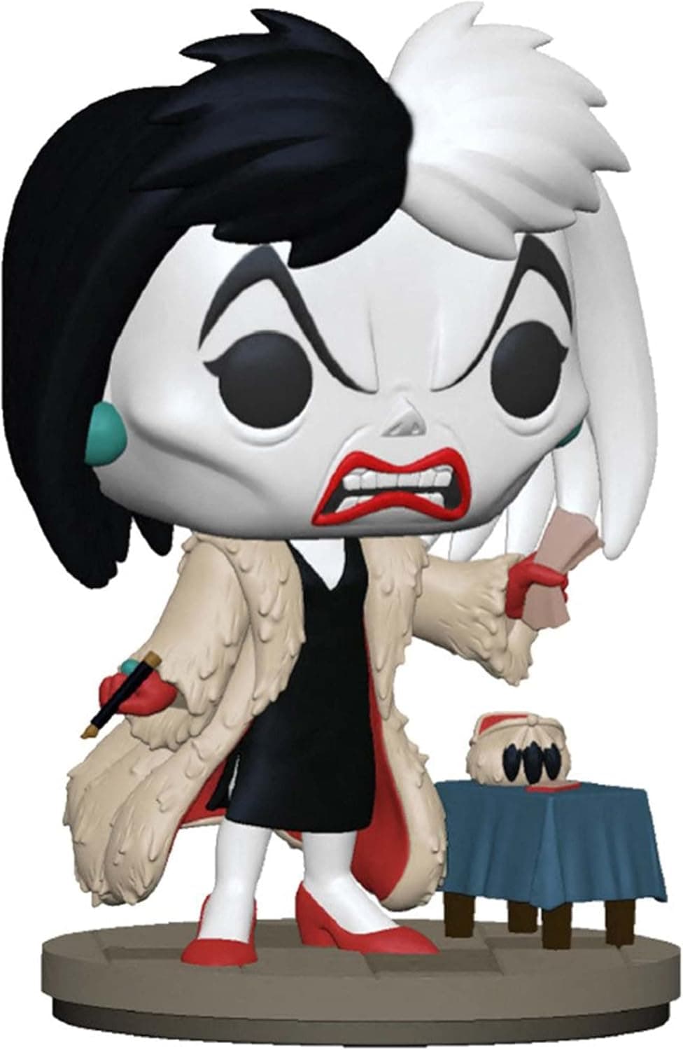 Funko Pop! Disney: Villains - Cruella de Vil - Disney Villains - Figura de vinil colecionável - ideia de presente - Mercadoria oficial - brinquedos para crianças e adultos - Fãs de Filme