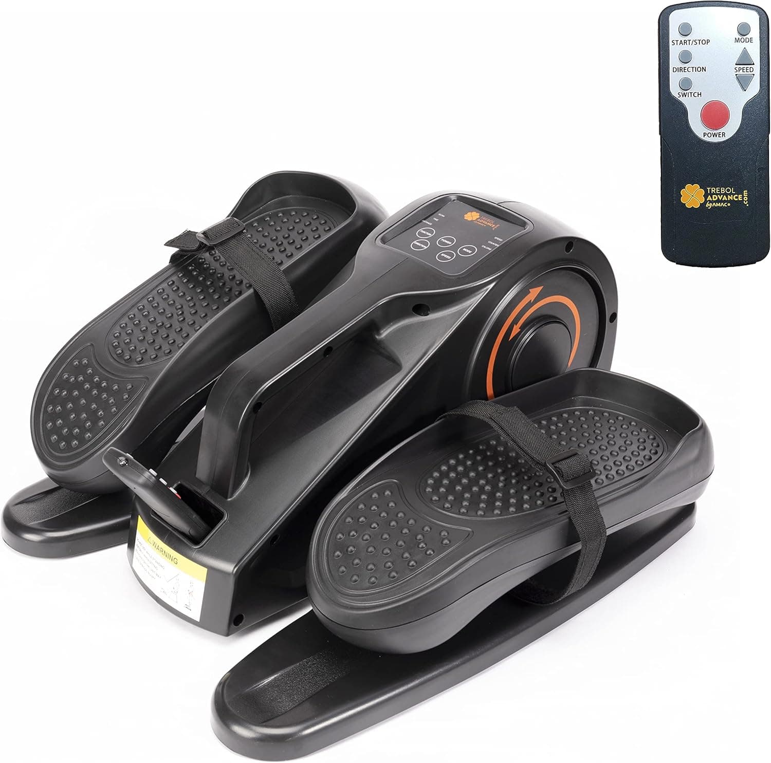Pedaleira elétrica, mini elíptica, pedal elíptico portátil, ecrã Led, controlo remoto pedal elíptico portátil para realizar ginástica passiva ou ativa
