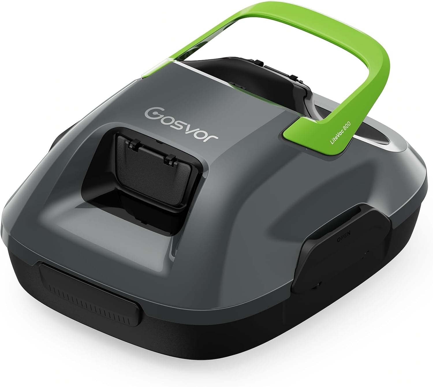 Gosvor Robot Limpeza de fundos de piscina automática sem cabo, com filtragem de 180 μm, com 90 minutos de automonomia, possui auto-estacionamento, para piscinas de 80 m²
