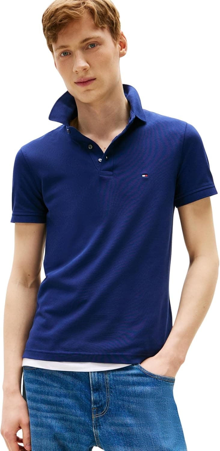 Tommy Hilfiger 1985 | Polo slim fit de manga curta para homem