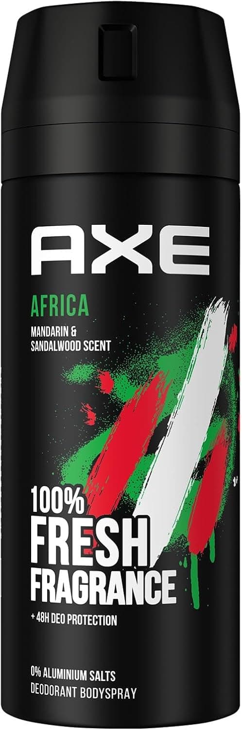 Axe Desodorante em spray áfrica sem alumínio, 150 ml