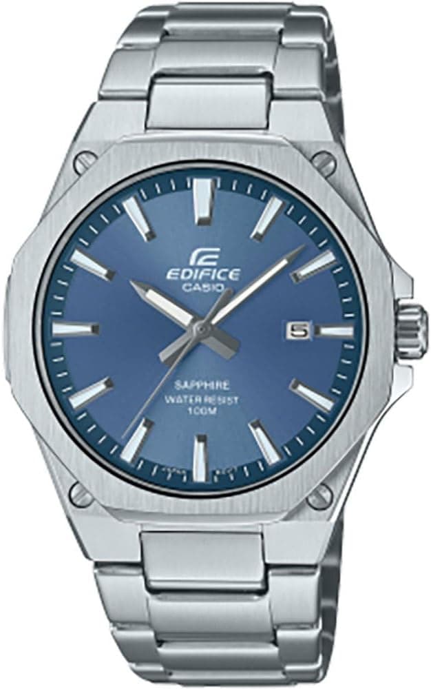 CASIO Relógio analógico unissexo - adultos de quartzo com correia em aço inoxidável EFR-S108D-2AVUEF