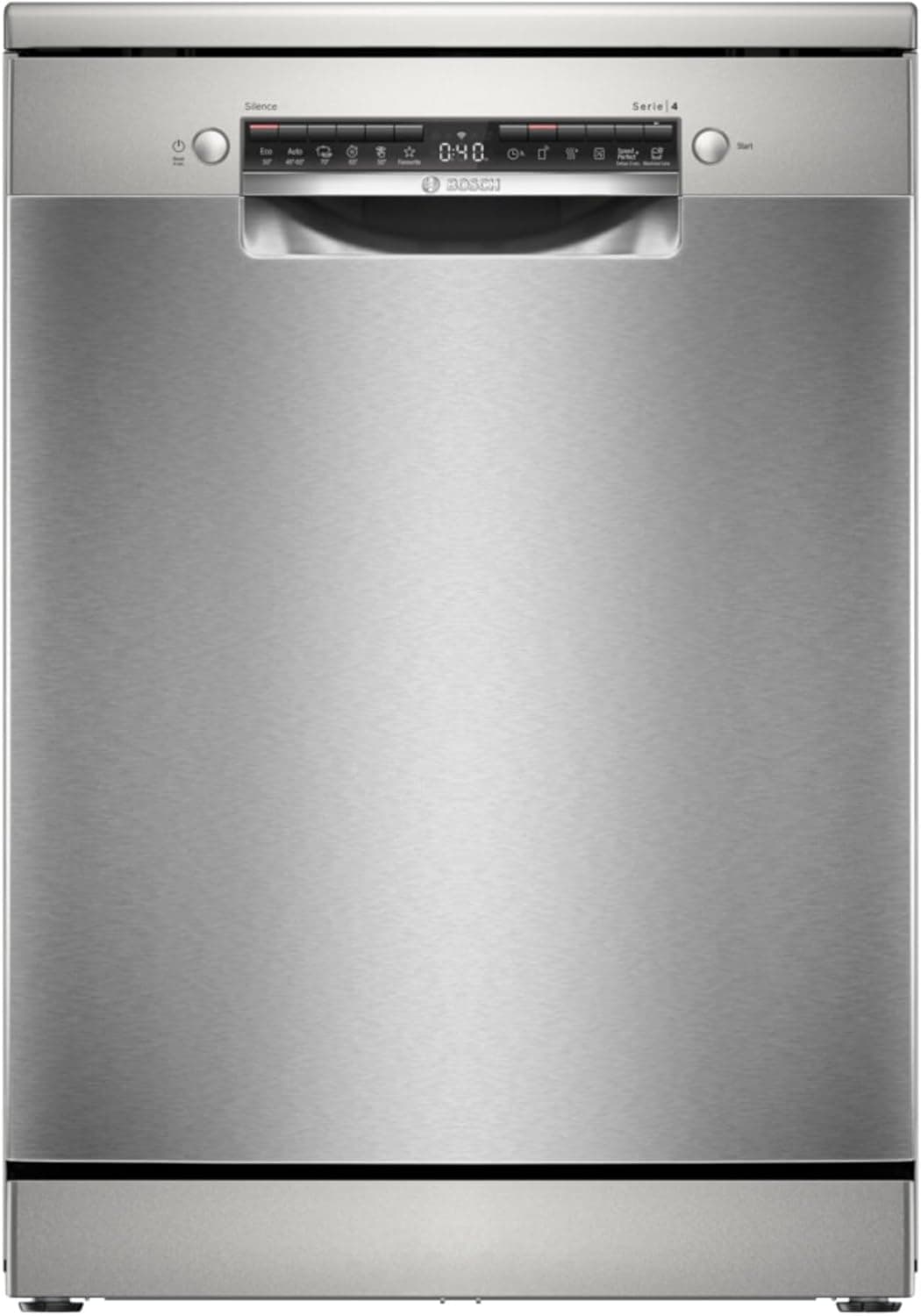 Bosch - Lava-louças livre instalação, 60 cm. de largura, série 4, Home Connect, AquaStop, aço, SMS4HTI03E 