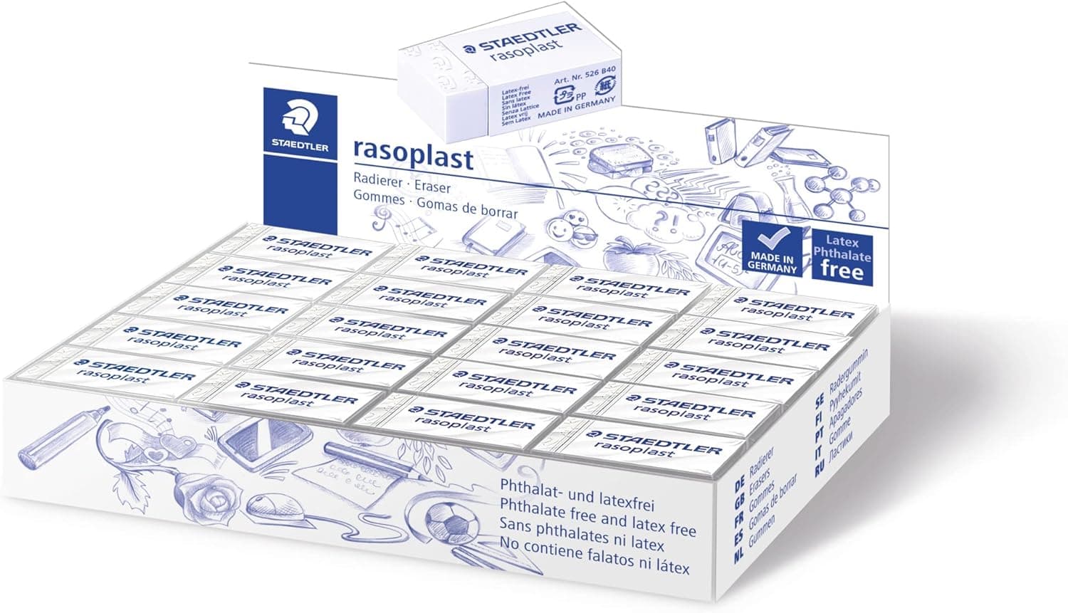 STAEDTLER 526 B40 VE - 40 borrachas 