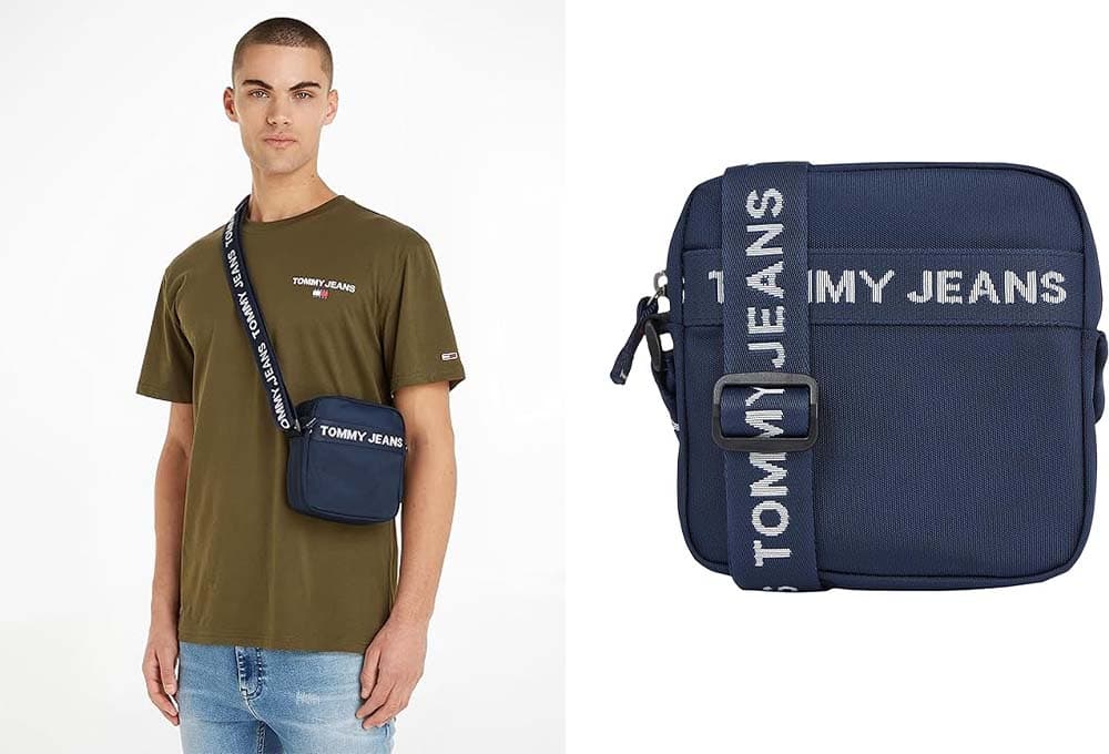 Tommy Jeans Bolsa Essential Reporter médio para homem