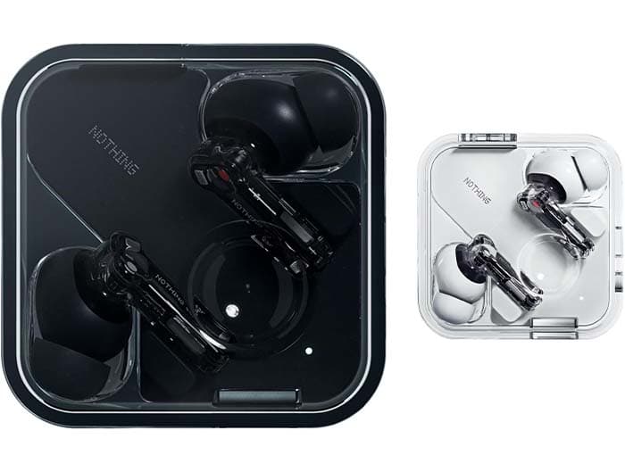 Nothing Ear Auriculares sem fios Bluetooth com integração de ChatGPT, áudio Hi-Res, cancelamento de ruído ativo inteligente, equalizador avançado e até 40,5 horas de reprodução - preto