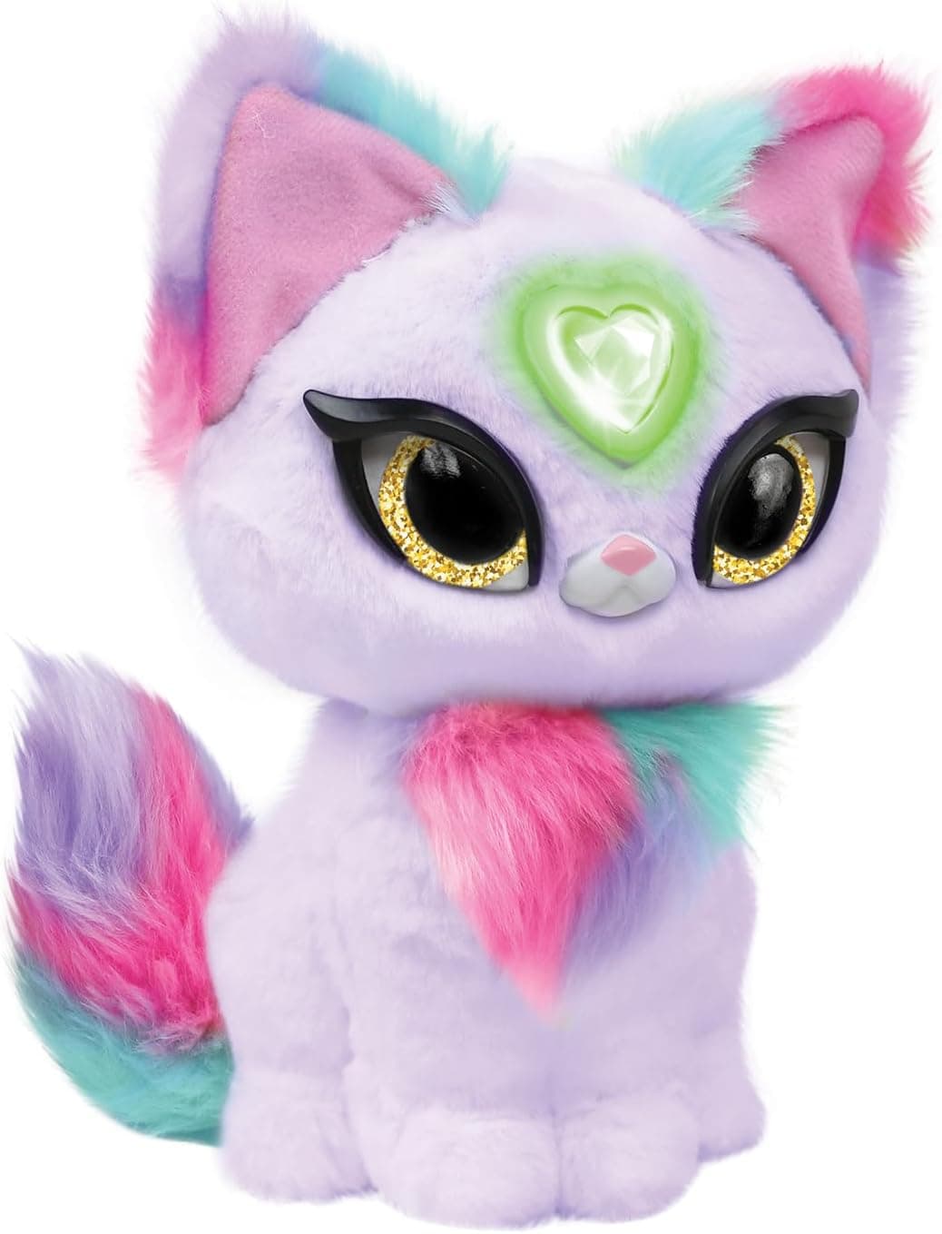My Fuzzy Friends Magic Whisper Zoey | Peluche interativo cor-de-rosa com sons que responde e sussurra para crianças a partir dos 4 anos