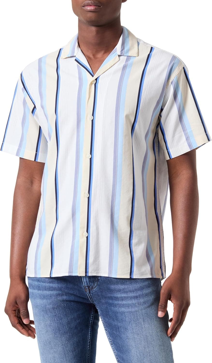 JACK & JONES Jprblapalma Resort Camisa de manga curta para homem