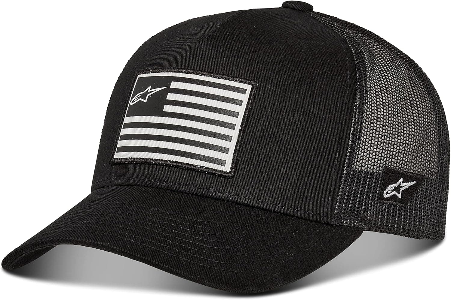 Alpinestars Flag Snapback | Boné de basebol para homem tamanho único em preto