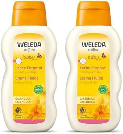 WELEDA Leite corporal de calêndula (1 x 200 ml) (embalagem de 2)