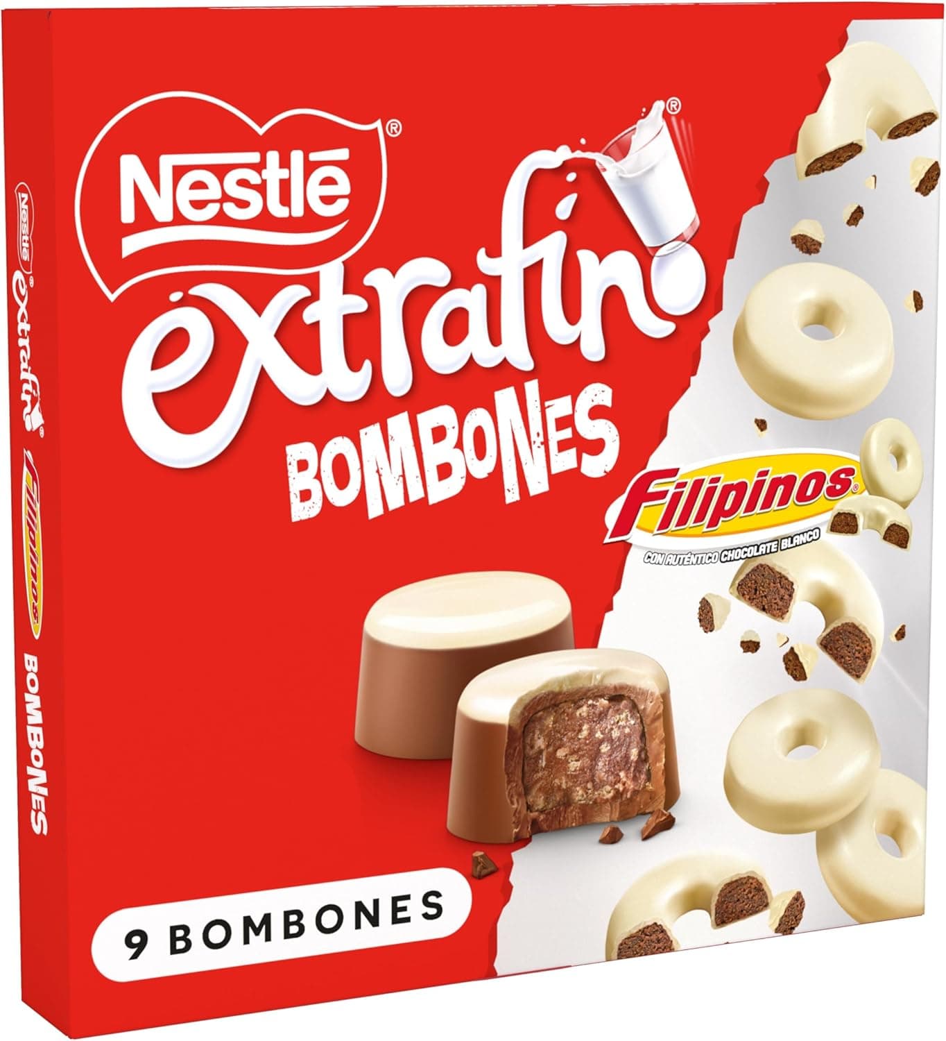 NESTLE bombons extrafinos de chocolate com leite Filipinos, 113 g