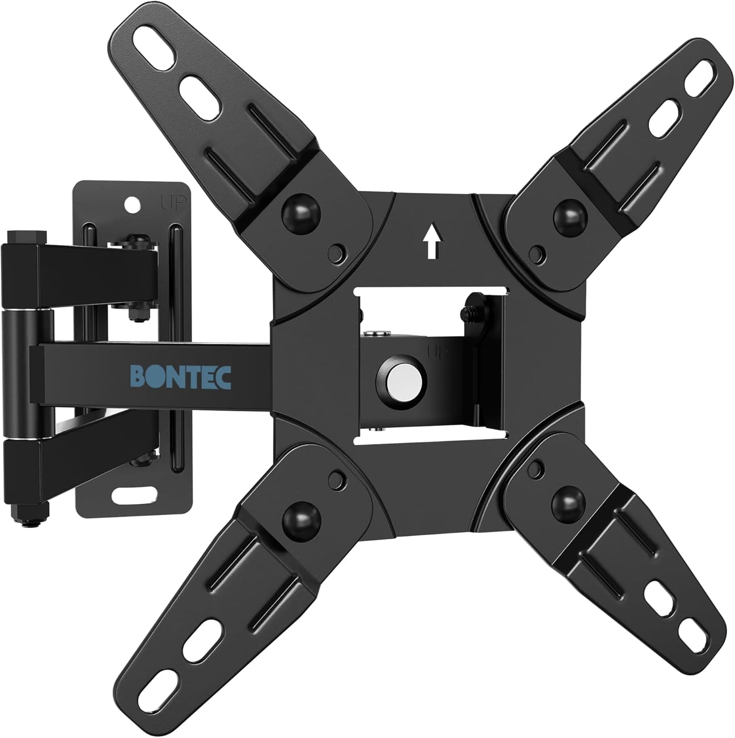 BONTEC Suporte TV de parede para televisões de 13 a 42 polegadas, até 25 kg, com inclinação, rotação e rotação, VESA máximo. 200 x 200 mm