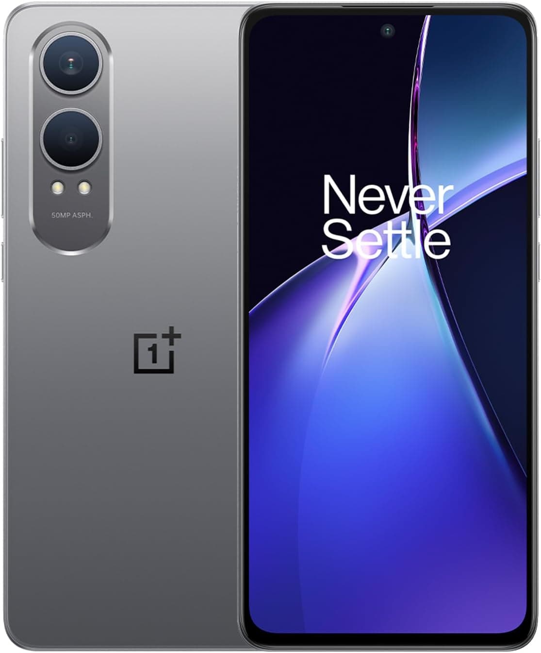OnePlus Nord CE4 Lite 5G, 8 GB RAM + 256 GB ROM, Snapdragon™ 695 5G, ecrã AMOLED 6,67" 120Hz, bateria 5110 mAh, SuperVooc 80W, carga reversa de 5 W, super prata