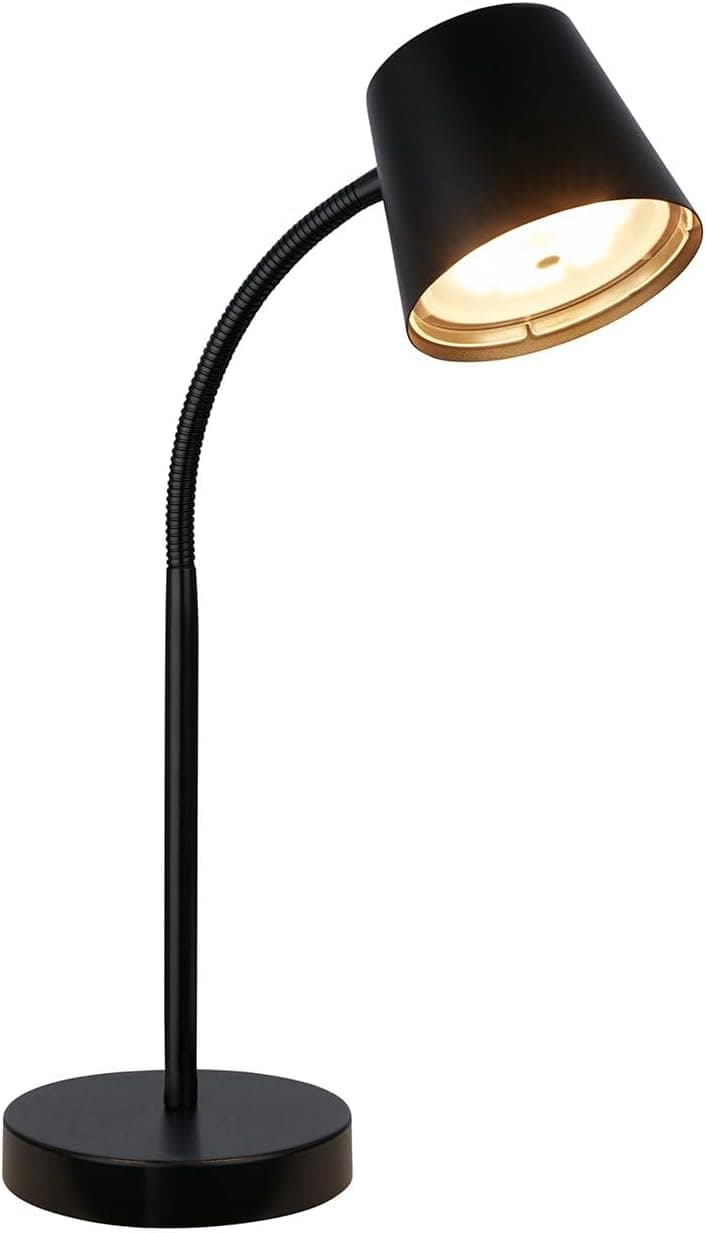 Briloner - Candeeiro de secretária, orientável, giratório, recarregável com cabo USB-C, candeeiro de mesa de cabeceira, candeeiro de mesa, candeeiro LED recarregável, candeeiros sem cabos, candeeiro
