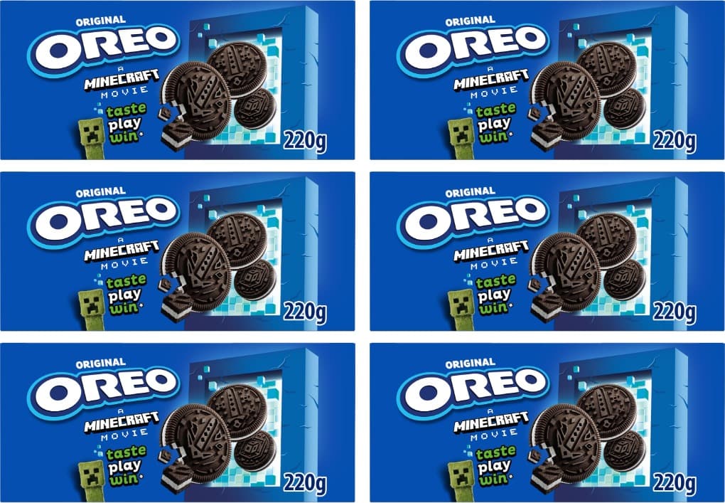 Oreo Original bolachas de cacau recheadas com creme sabor baunilha 220 g x 6