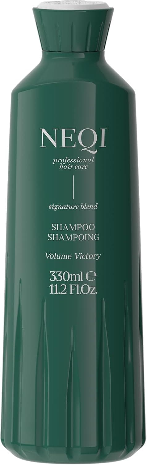 NEQI - Volume Victory Shampoo - Shampoo fortalecedor com Pro-vitamina B5, para cabelos finos e finos, sem sulfatos - volume e hidratação, 330 ml