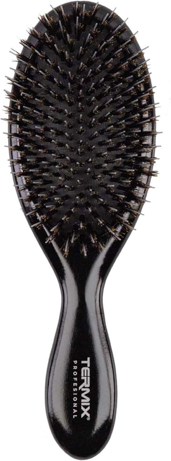 Termix Hair Brush | Escova de cerdas de javali e nylon flexível para desembaraçar cabelo e extensões, tamanho grande