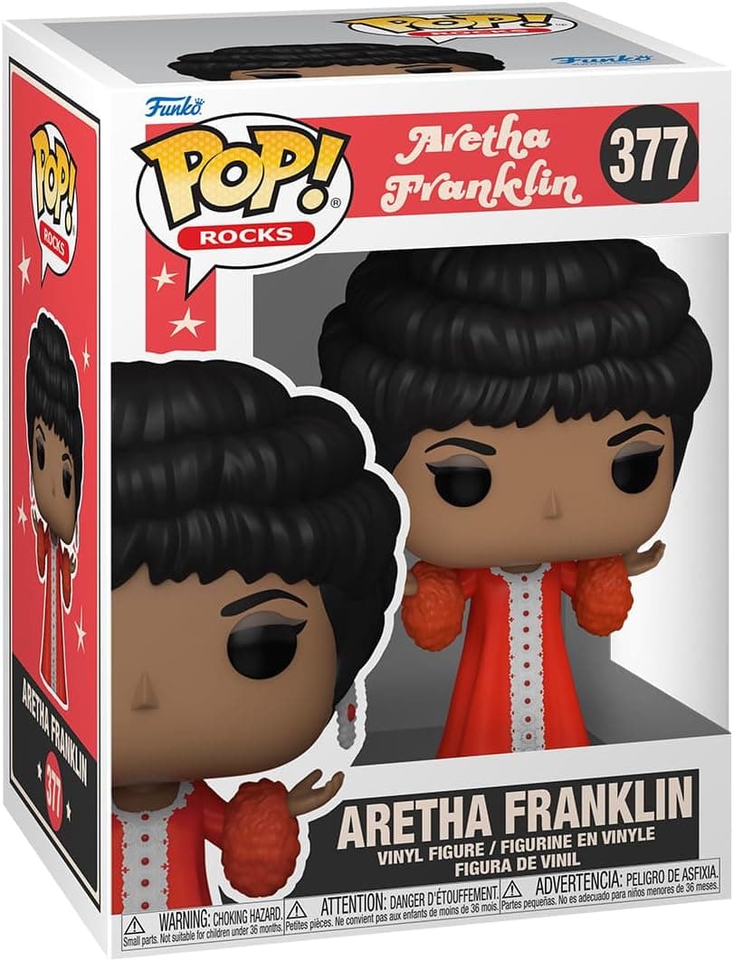 Funko Pop! Rocks: Aretha Franklin - (AW Show) - Figura de vinil colecionável - ideia para presente- Mercadoria oficial - Brinquedos para crianças e adultos - Fãs musicais - boneco para colecionadores