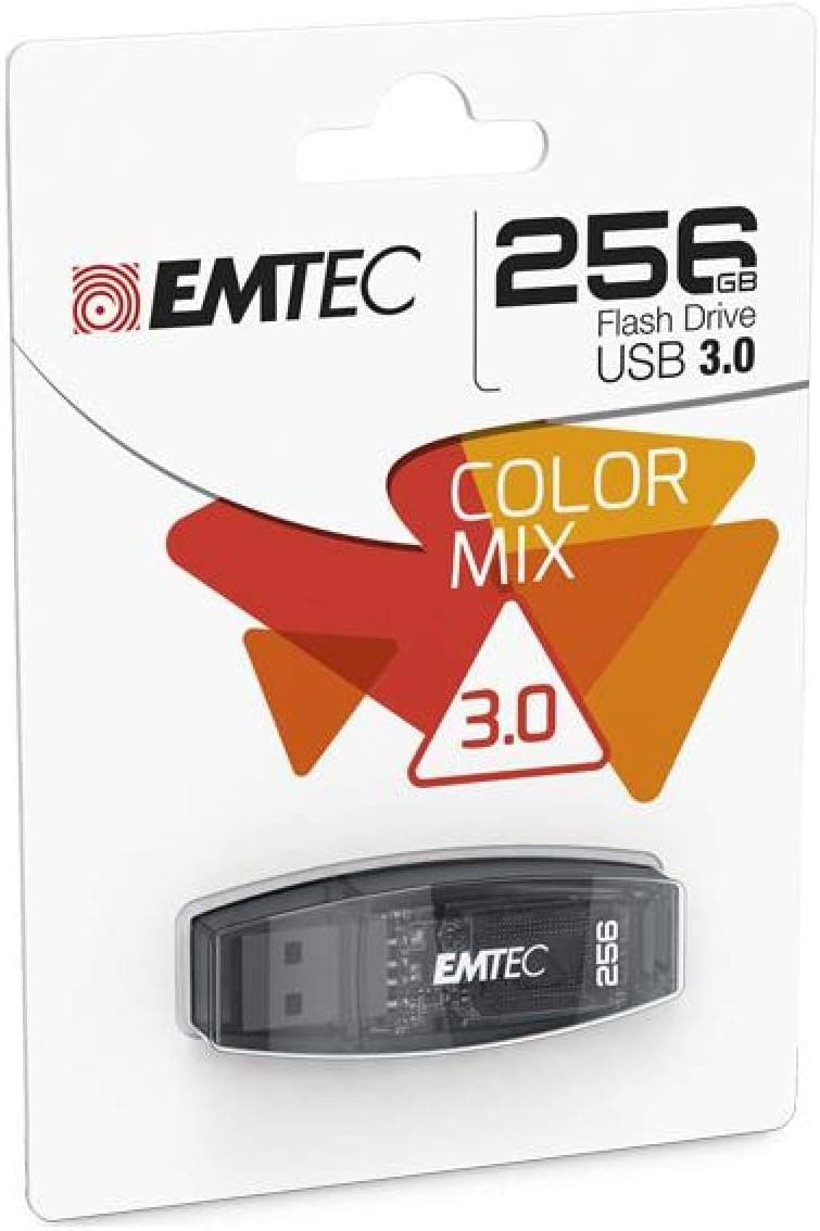 EMTEC C410 | Pen USB 3.0 256 GB em preto