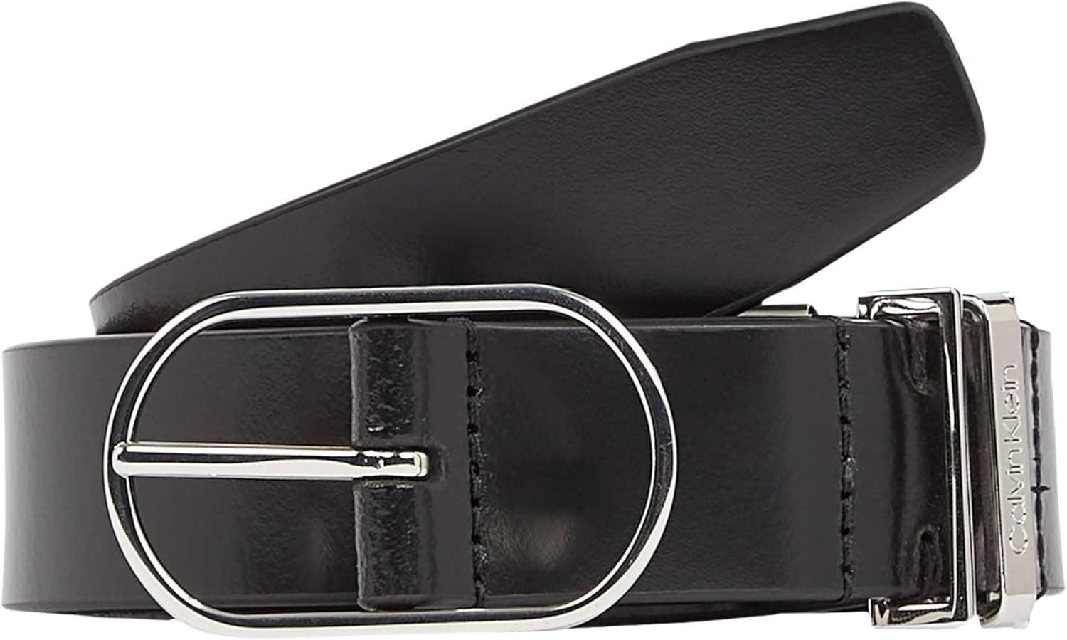 Calvin Klein Cinto mulher metal Loops Belt de pele