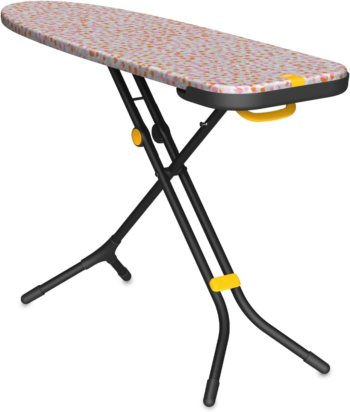 Joseph Joseph Glide tábua de passar 135 x 45 cm, dobrável e ajustável, fácil de armazenar, para passar a vapor, capa 100% algodão, multicolorido