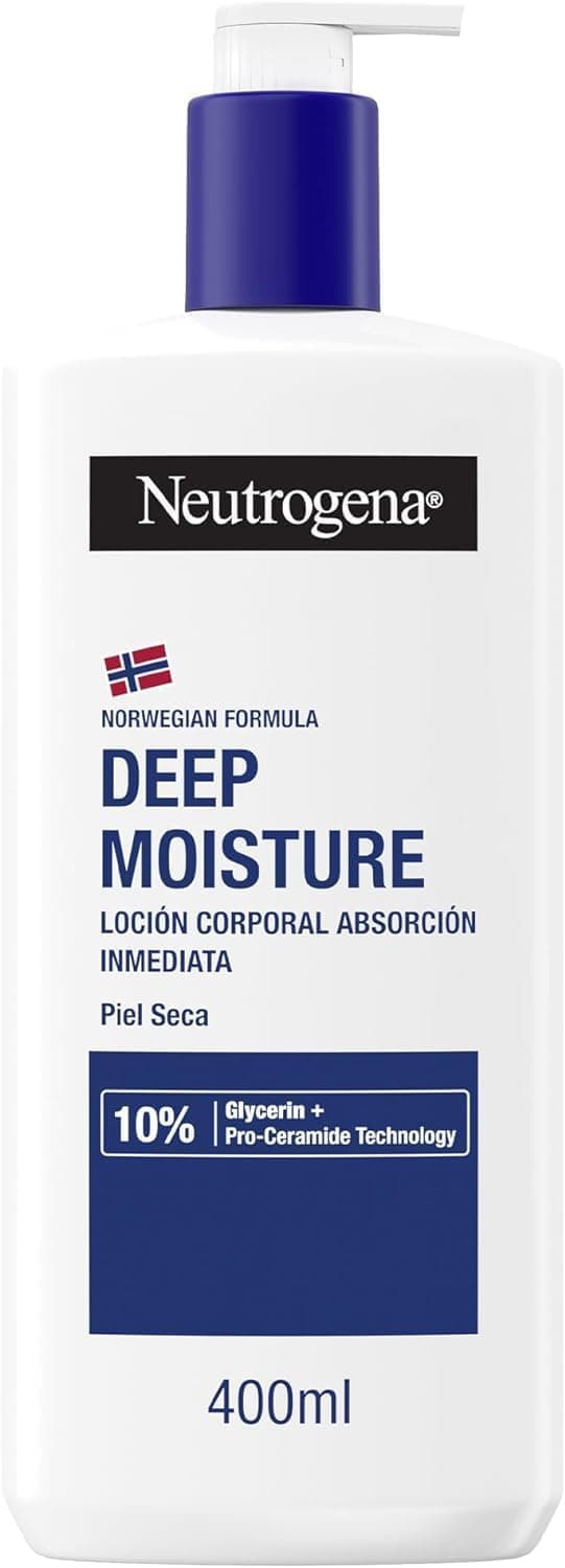 Neutrogena Loção corporal hidratação profunda, pele seca, 400 ml