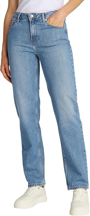 Tommy Hilfiger Classic Straight UMA | Calças de ganga de corte direito para mulher