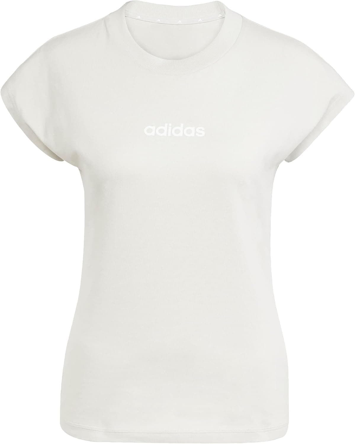 adidas Essentials Linear Cotton T-shirt de mulher, embalagem de 1