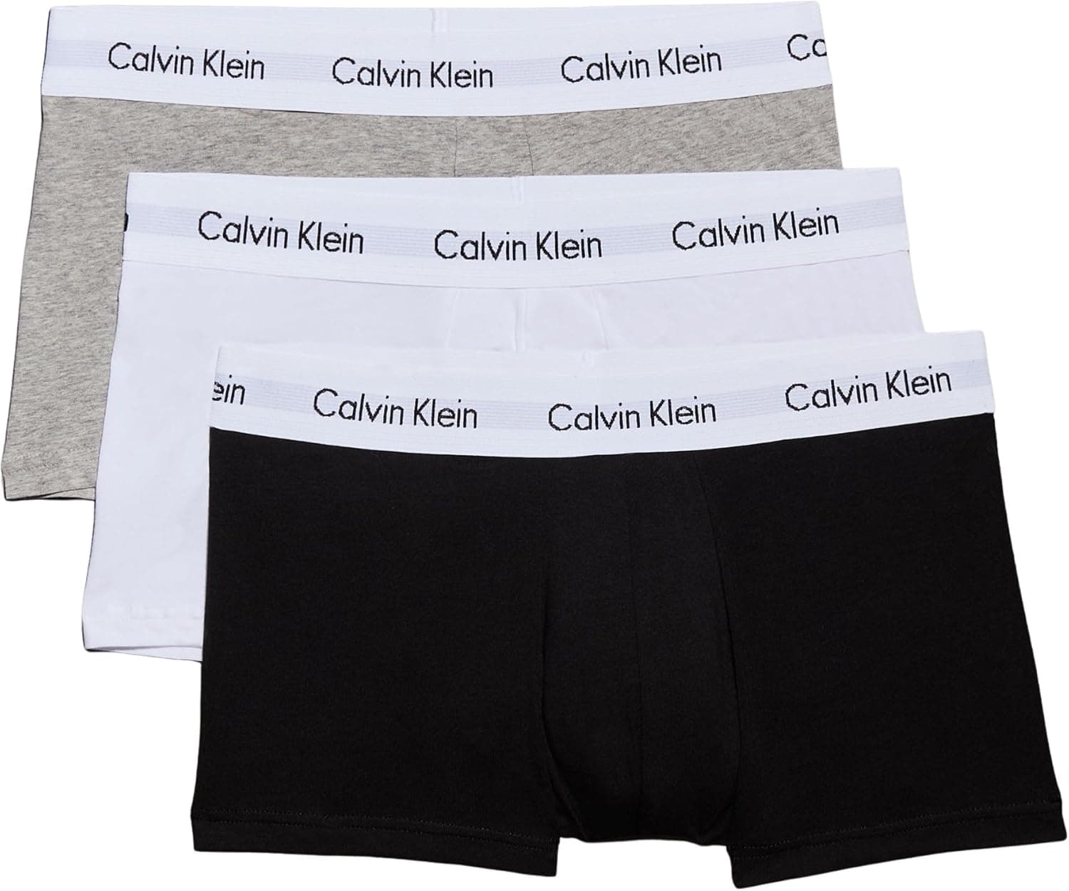 Calvin Klein Low Rise Trunk 3pk 0000u2664g boxers para homem, pack de 3