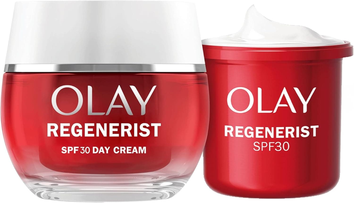 Olay Regenerist Creme facial de dia SPF30 50 ml e Refill/Recarga 50 ml. Hidratante anti-rugas e reafirmante