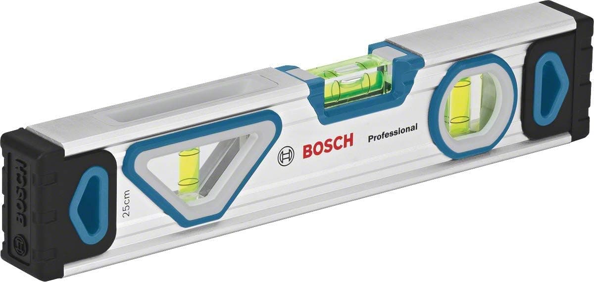 Bosch Professional - Nível de bolha magnético (25 cm, bolha de visão dupla)
