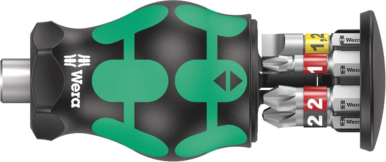 Porta-Bits Para Chave de Fenda Versão Extra-Curta Kraftform Kompakt Stubby Bit Titular Reservatório 5 WERA 05008878001