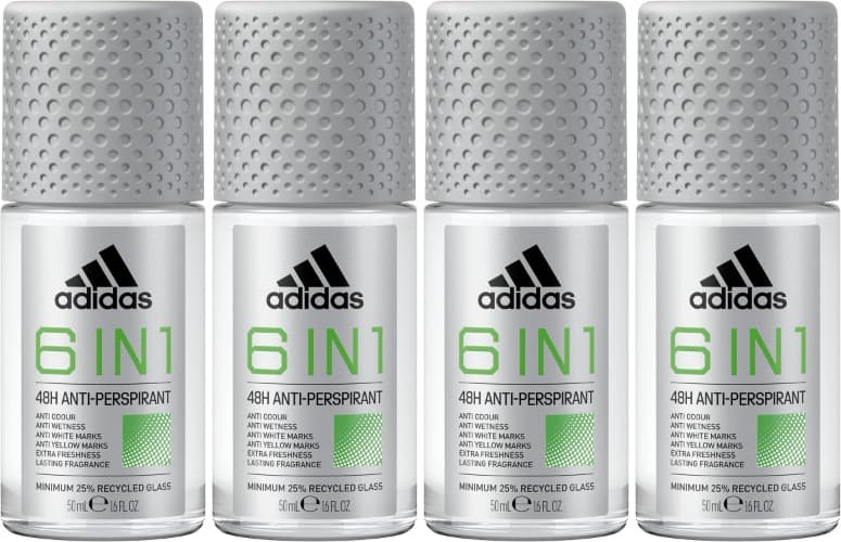 Adidas - 6 em 1 Anti-Perspirant Roll On, desodorizante em formato roll on 50 ml